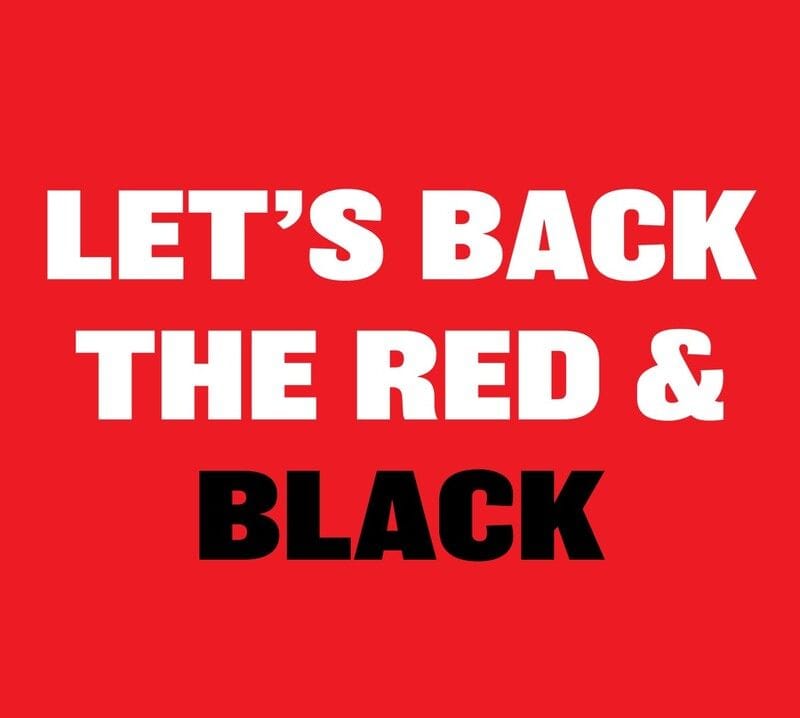 Let's Back the Red & Black